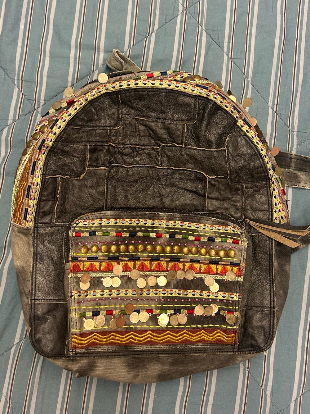 ✨ RARE & DISCONTINUED ✨ Free People Alameda Embellished Boho Backpack - Picture 3 of 10